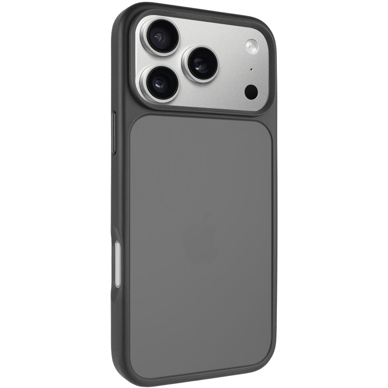 TPU+PC чехол Metal Buttons для Apple iPhone 17 Pro (6.3") (Черный / Black)