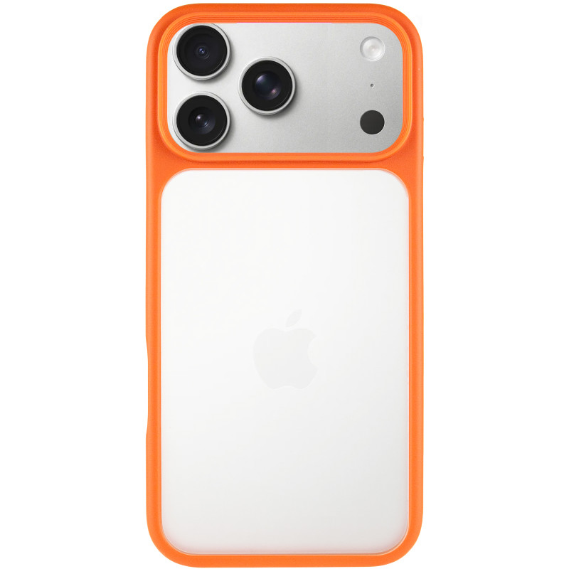 Фото TPU+PC чохол Metal Buttons на Apple iPhone 17 Pro Max (6.9") (Помаранчевий / Orange) на vchehle.ua