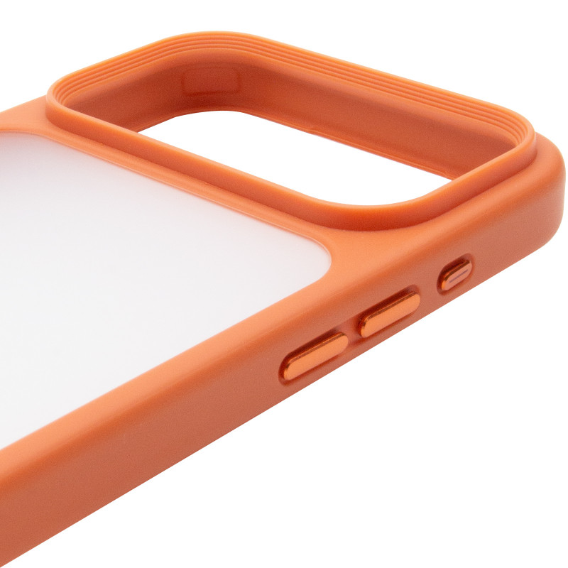 TPU+PC чохол Metal Buttons на Apple iPhone 17 Pro Max (6.9") (Помаранчевий / Orange) в магазині vchehle.ua