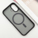 Фото TPU+PC чехол Metal Buttons with Magnetic Fit для Apple iPhone 16 (6.1") (Черный / Black) в магазине vchehle.ua