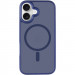 Фото TPU+PC чохол Metal Buttons with Magnetic Fit на Apple iPhone 17 (6.3") (Синій / Navy Blue) на vchehle.ua