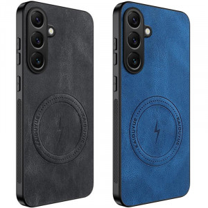 TPU+PC чохол Nappa Texture Magnetic Case на Samsung Galaxy S25 FE
