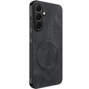 TPU+PC чехол Nappa Texture Magnetic Case для Samsung Galaxy S25 FE