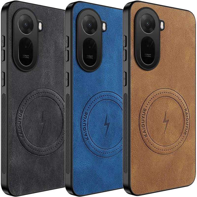 TPU+PC чехол Nappa Texture Magnetic Case для Xiaomi Redmi A7 Pro 4G / Poco C85x