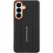 TPU+PC Vegan Leather Case with Metal Camera Frame на Samsung Galaxy S26+ (Black)