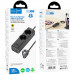 Заказать Уценка Удлинитель Hoco NS10 Wisdom 2-position PD67W (1USB-A/3C/2Socket) (2m) (Вскрытая упаковка / Black) на vchehle.ua