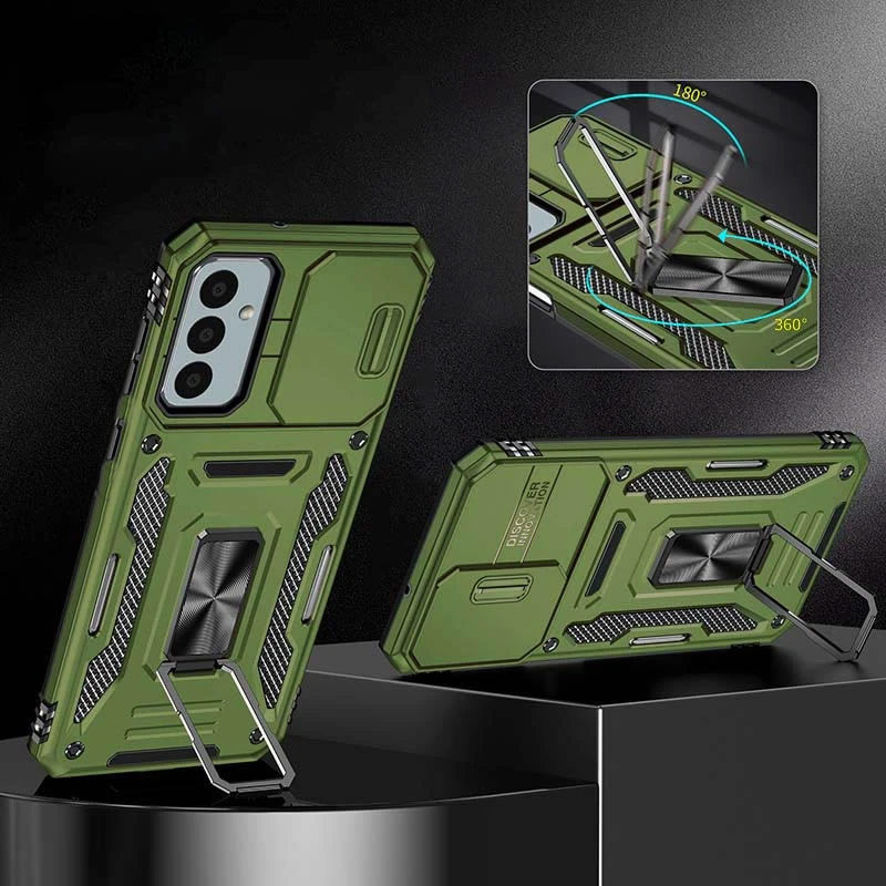 Фото Удароміцний чохол Camshield Army Ring на Samsung Galaxy A36 5G / A56 5G (Оливковий / Army Green) в маназині vchehle.ua