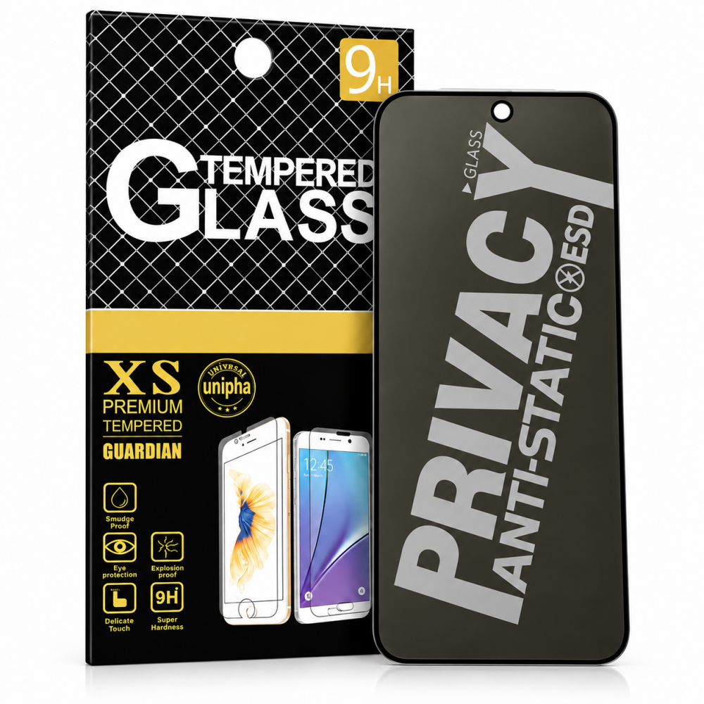 Захисне скло Privacy 5D (full glue) на Apple iPhone 17 Pro Max (6.9")