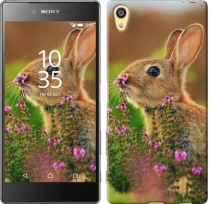 Чехол Кролик и цветы для Sony Xperia Z5 E6633