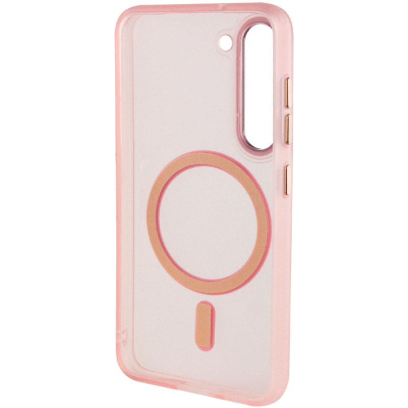 Чохол TPU Lyon frosted with Magnetic Safe на Samsung Galaxy S23 (Pink) в магазині vchehle.ua