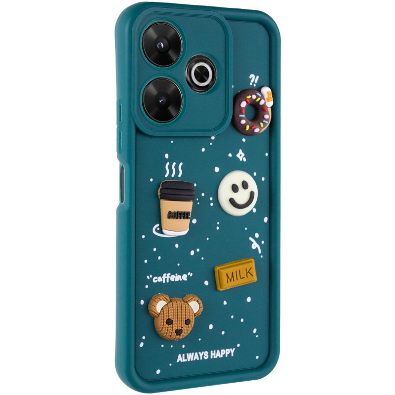 Чехол TPU Toys Case для Xiaomi Redmi 13 4G / Poco M6 4G (Pine Green / Always Happy)