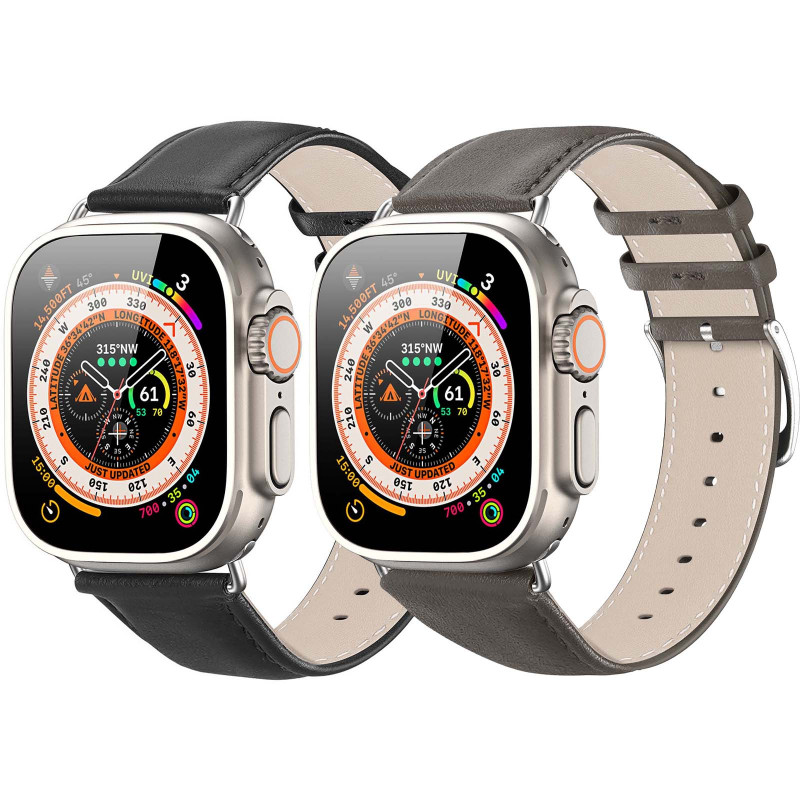 Ремешок Dux Ducis Leather Strap Classic для Apple Watch 38/40/41/42mm(ser.10)