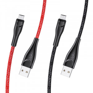 Дата кабель Usams US-SJ393 U41 Micro Braided Data and Charging Cable 1m