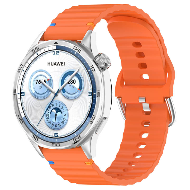 Силіконовий ремінець Wavy для Smart Watch 22mm (Orange)