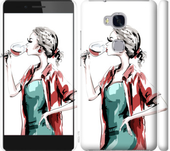 

Чехол Девушка с бокалом для Huawei Honor GR5 841735