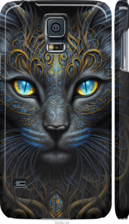 Чохол Узорчата кішка на Samsung Galaxy S5 Duos SM G900FD
