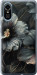 Чехол Черные цветы для ZTE Blade A31 Plus