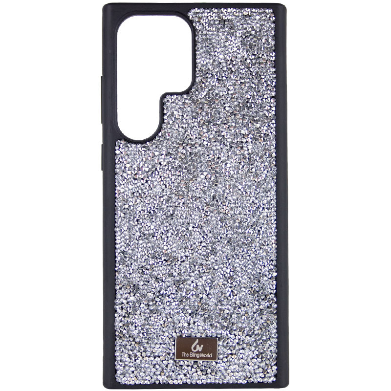 TPU чохол Bling World Rock Diamond на Samsung Galaxy S23 Ultra (Срібний)