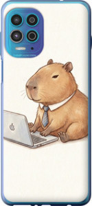 Чехол Funny Capybara CEO Working для Motorola G100
