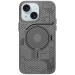 Чехол M-Tech Carbon soft touch with Magnetic Safe для Apple iPhone 15 (6.1") (Grey)