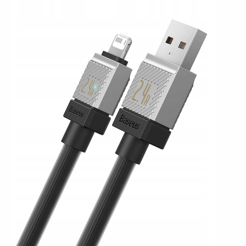 Фото Дата кабель Baseus CoolPlay Series USB to Lightning 2.4A (1m) (CAKW00040) (Black) на vchehle.ua