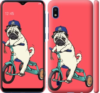 

Чехол Мопс на велосипеде для Samsung Galaxy A10 2019 A105F 710780