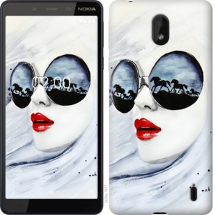 

Чехол Девушка акварелью для Nokia 1 Plus 763577