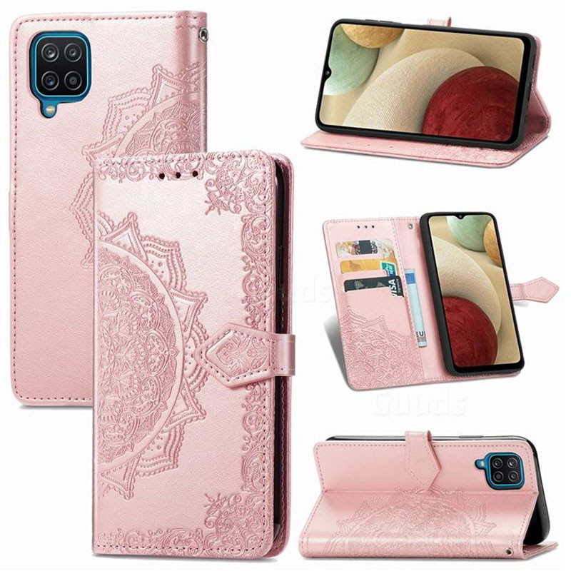 Фото Кожаный чехол (книжка) Art Case с визитницей для Samsung Galaxy A12 / M12 (Розовый) в магазине vchehle.ua