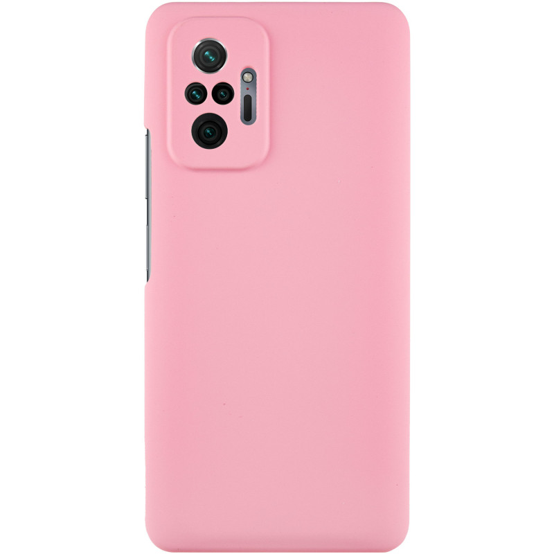 Чехол Silicone Cover Lakshmi Full Camera (AAA) для Xiaomi Redmi Note 10 Pro / 10 Pro Max (Розовый / Light pink)