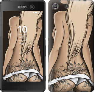 

Чехол Девушка с татуировкой для Sony Xperia M5 Dual 644325
