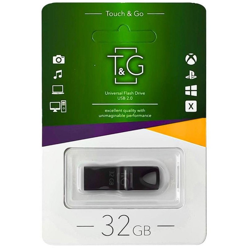 Фото Флеш-драйв USB 3.0 Flash Drive T&G 117 Metal Series 32GB (Черный) на vchehle.ua