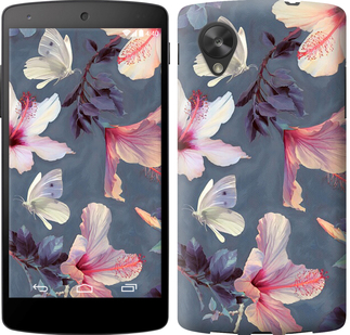 

Чехол Нарисованные цветы для LG Nexus 5 596262