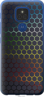 Чехол Переливающиеся соты для Motorola E7 Plus