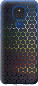 Чехол Переливающиеся соты для Motorola E7 Plus