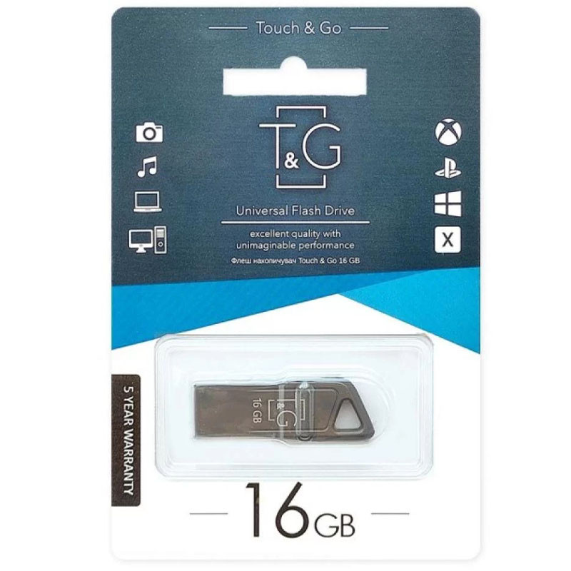 

Флеш-драйв USB Flash Drive T&G 114 Metal Series 16GB (Чорний) 1697523