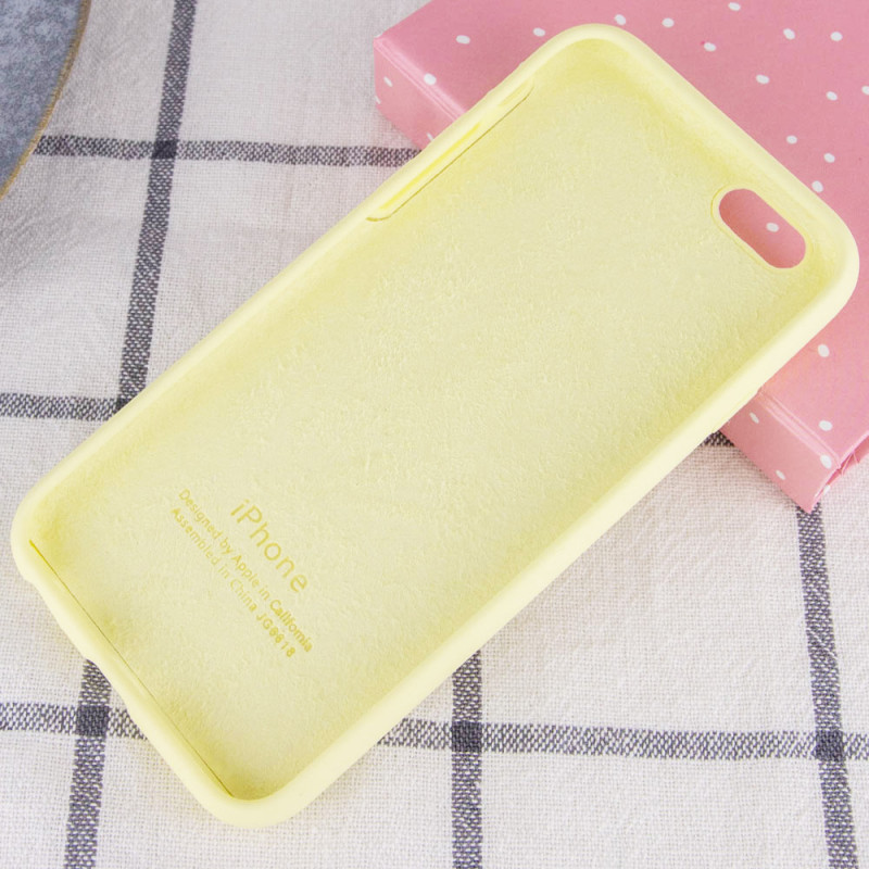 Фото Чехол Silicone Case Full Protective (AA) для Apple iPhone 6/6s (4.7") (Желтый / Mellow Yellow) в магазине vchehle.ua