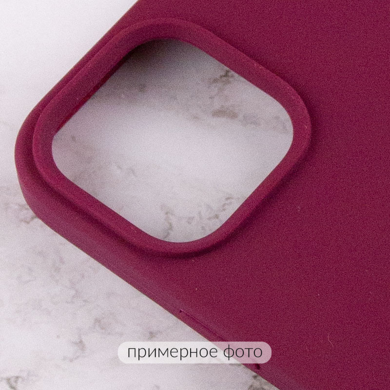 Чохол Silicone Case Full Protective (AA) на Apple iPhone 16 Pro (6.3") (Бордовий / Maroon) в магазині vchehle.ua