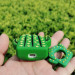 Купить Силиконовый футляр Smile Fruits series для наушников AirPods 1/2 + кольцо (Cactus) на vchehle.ua
