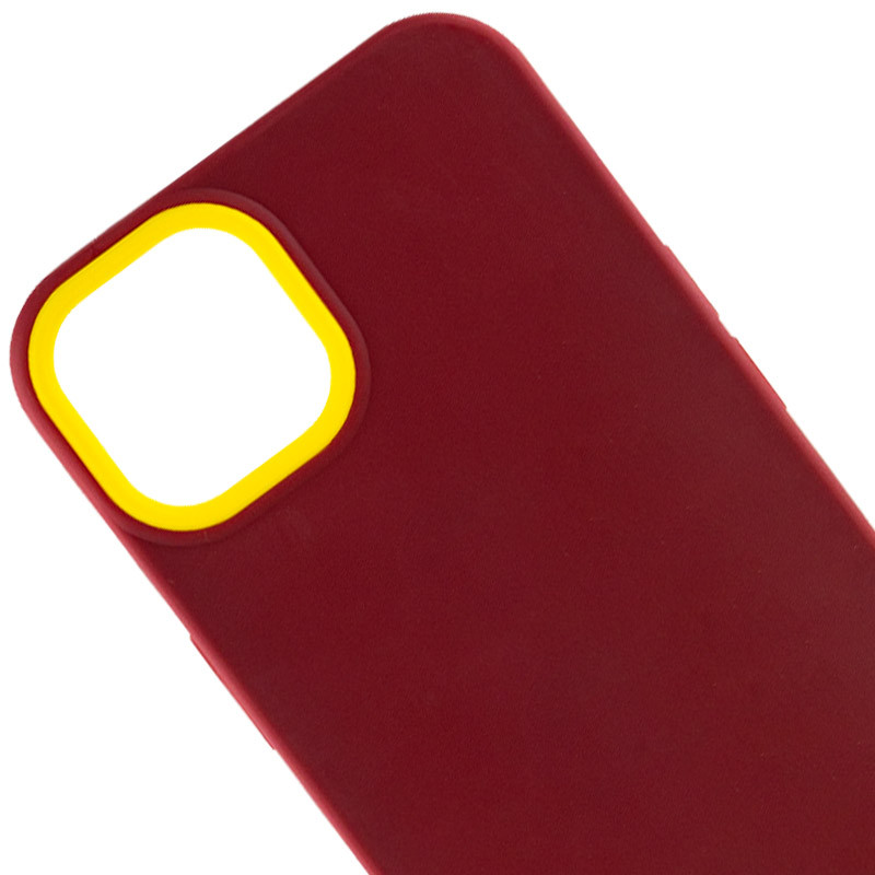 Фото Чехол TPU+PC Bichromatic для Apple iPhone 11 Pro (5.8") (Brown burgundy / Yellow) на vchehle.ua