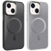 Чехол TPU+PC Carbon Mirage with Magnetic safe для Apple iPhone 13 / 14 (6.1")