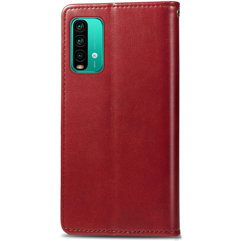 Фото Шкіряний чохол книжка GETMAN Gallant (PU) для Xiaomi Redmi Note 9 4G / 9 Power / Redmi 9T (Червоний) на vchehle.ua