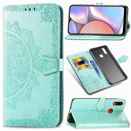 Фото Кожаный чехол-книжка Art Case с визитницей для Samsung Galaxy A10s (Бирюзовый) на vchehle.ua