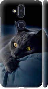 Чохол Димчастий кіт на Nokia 8.1