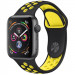Силиконовый ремешок Sport+ для Apple Watch 38/40/41/42mm(ser.10) (black/yellow)