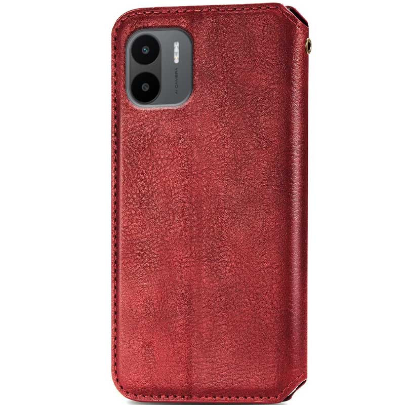 Фото Кожаный чехол-книжка GETMAN Cubic (PU) для Xiaomi Redmi A1 / A2 (Красный) на vchehle.ua