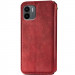 Фото Кожаный чехол-книжка GETMAN Cubic (PU) для Xiaomi Redmi A1 / A2 (Красный) на vchehle.ua