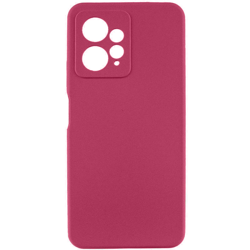 Чехол Silicone Cover Lakshmi Full Camera (AAA) для Xiaomi Redmi Note 12 4G (Бордовый / Plum)