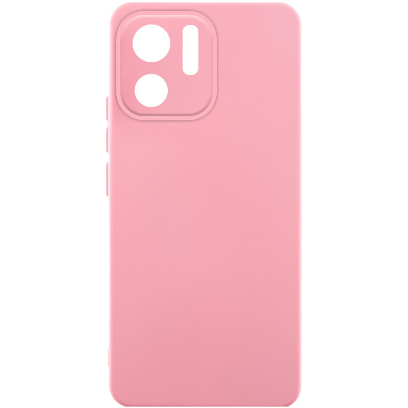 Чехол TPU GETMAN Liquid Silk Full Camera для Motorola Edge 40 (Розовый / Pink)