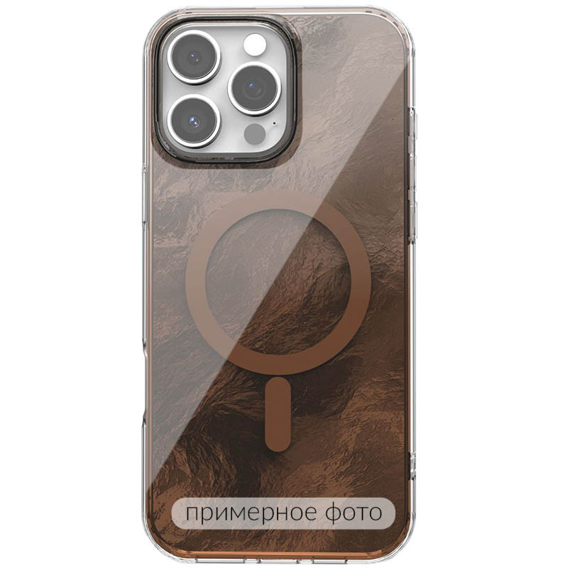 Чехол TPU Shiny Mountain (MagFit) для Apple iPhone 17 (6.3") (Chocolate)