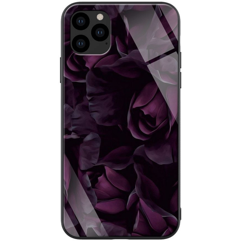 

TPU+Glass чохол ForFun на iPhone 11 Pro (Фіолетовий/Троянди) 790088